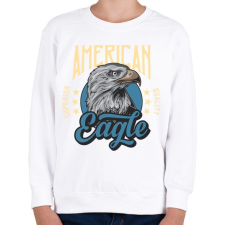 PRINTFASHION Sas 01 - American Eagle - Gyerek pulóver - Fehér gyerek pulóver, kardigán