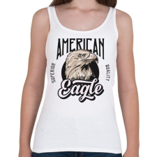 PRINTFASHION Sas 02 - American Eagle - Női atléta - Fehér női trikó