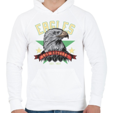 PRINTFASHION Sas 03 - Los Angeles Eagles - Férfi kapucnis pulóver - Fehér férfi pulóver, kardigán