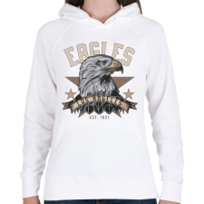 PRINTFASHION Sas 04 - Los Angeles Eagles - Női kapucnis pulóver - Fehér női pulóver, kardigán