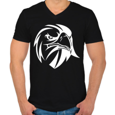 PRINTFASHION Sas /1 - Férfi V-nyakú póló - Fekete