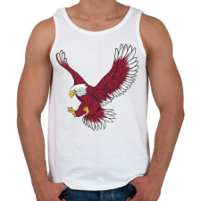 PRINTFASHION Sas - Bold eagle - Férfi atléta - Fehér atléta, trikó