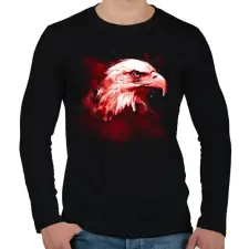 PRINTFASHION Sas - Férfi hosszú ujjú póló - Fekete férfi póló