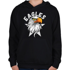 PRINTFASHION Sas - Gyerek kapucnis pulóver - Fekete gyerek pulóver, kardigán