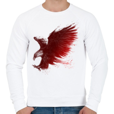 PRINTFASHION Sastámadás - Férfi pulóver - Fehér férfi pulóver, kardigán