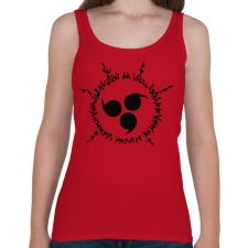 PRINTFASHION Sasuke átokpecsét - Női atléta - Cseresznyepiros női trikó