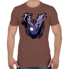 PRINTFASHION Sasuke Susano mode fekete - Férfi póló - Mogyoróbarna