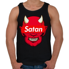 PRINTFASHION Satan - Férfi atléta - Fekete atléta, trikó