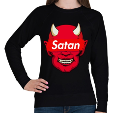 PRINTFASHION Satan - Női pulóver - Fekete