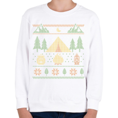 PRINTFASHION Sátoros csúnya pulcsi - Gyerek pulóver - Fehér