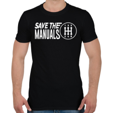 PRINTFASHION Save the manuals - Férfi póló - Fekete férfi póló