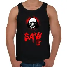PRINTFASHION saw - Férfi atléta - Fekete