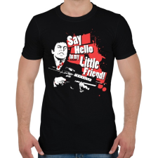 PRINTFASHION Say Hello - Férfi póló - Fekete férfi póló