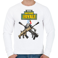 PRINTFASHION Scar Weapon Fortnite - Férfi pulóver - Fehér férfi pulóver, kardigán