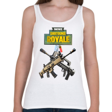 PRINTFASHION Scar Weapon Fortnite - Női atléta - Fehér