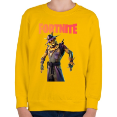 PRINTFASHION Scarecrow Fortnite - Gyerek pulóver - Sárga