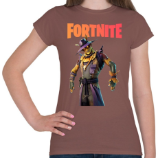 PRINTFASHION Scarecrow Fortnite - Női póló - Mogyoróbarna