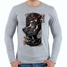 PRINTFASHION Scarlet - Férfi hosszú ujjú póló - Sport szürke férfi póló