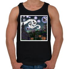 PRINTFASHION scary night - Férfi atléta - Fekete