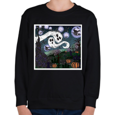 PRINTFASHION scary night - Gyerek pulóver - Fekete