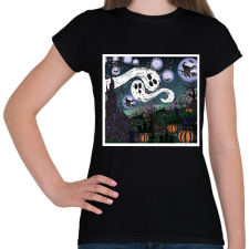 PRINTFASHION scary night - Női póló - Fekete női póló