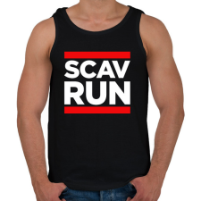 PRINTFASHION Scav Run - Férfi atléta - Fekete atléta, trikó