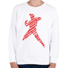 PRINTFASHION Schumacher - Gyerek pulóver - Fehér gyerek pulóver, kardigán