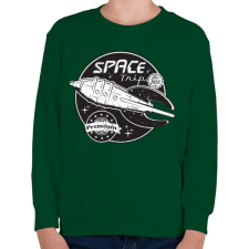 PRINTFASHION Sci-fi jelvény - Gyerek pulóver - Sötétzöld gyerek pulóver, kardigán