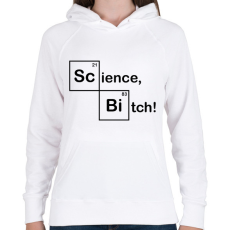 PRINTFASHION Science, Bitch! - Női kapucnis pulóver - Fehér