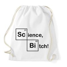 PRINTFASHION Science, Bitch! - Sportzsák, Tornazsák - Fehér tornazsák