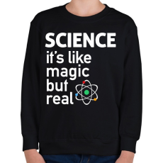 PRINTFASHION Science - Gyerek pulóver - Fekete