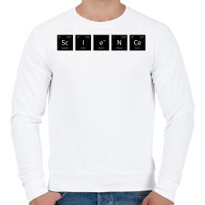 PRINTFASHION ScIeNCe - (Periódusos rendszer) - Férfi pulóver - Fehér férfi pulóver, kardigán