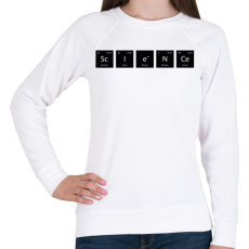 PRINTFASHION ScIeNCe - (Periódusos rendszer) - Női pulóver - Fehér