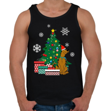 PRINTFASHION Scooby-Christmas - Férfi atléta - Fekete atléta, trikó