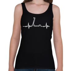 PRINTFASHION Scooter heart - Női atléta - Fekete