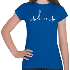 PRINTFASHION Scooter heart - Női póló - Királykék női póló