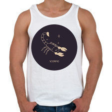 PRINTFASHION Scorpio - Skorpió - Férfi atléta - Fehér atléta, trikó