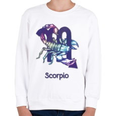 PRINTFASHION Scorpio színes - Gyerek pulóver - Fehér