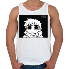 PRINTFASHION Scott Pilgrim - Férfi atléta - Fehér