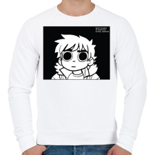 PRINTFASHION Scott Pilgrim - Férfi pulóver - Fehér férfi pulóver, kardigán