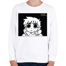 PRINTFASHION Scott Pilgrim - Gyerek pulóver - Fehér gyerek pulóver, kardigán