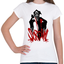 PRINTFASHION Screaaam - Női póló - Fehér női póló