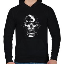 PRINTFASHION Scream - Férfi kapucnis pulóver - Fekete férfi pulóver, kardigán