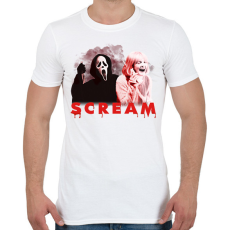 PRINTFASHION Scream - Férfi póló - Fehér