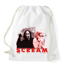 PRINTFASHION Scream - Sportzsák, Tornazsák - Fehér tornazsák