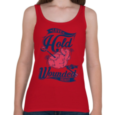 PRINTFASHION Sebesült szív - Női atléta - Cseresznyepiros