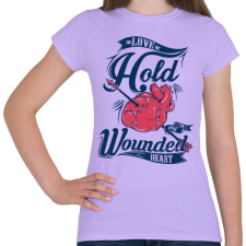 PRINTFASHION Sebesült szív - Női póló - Viola női póló