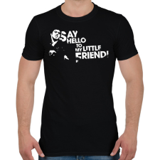 PRINTFASHION Sebhelyesarcú - Férfi póló - Fekete férfi póló