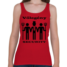 PRINTFASHION Security - Női atléta - Cseresznyepiros női trikó