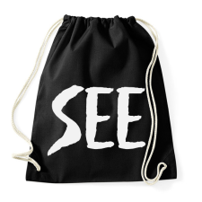 PRINTFASHION SEE - Sportzsák, Tornazsák - Fekete tornazsák
